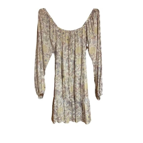 Roller Rabbit Women’s Pastel Floral Tiered Long Sleeve Dress Size XS Cottagecore - Picture 12 of 16